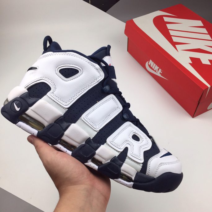 Nike Air More Uptempo “Olympic” White/Midnight Navy – Sneaker Hello