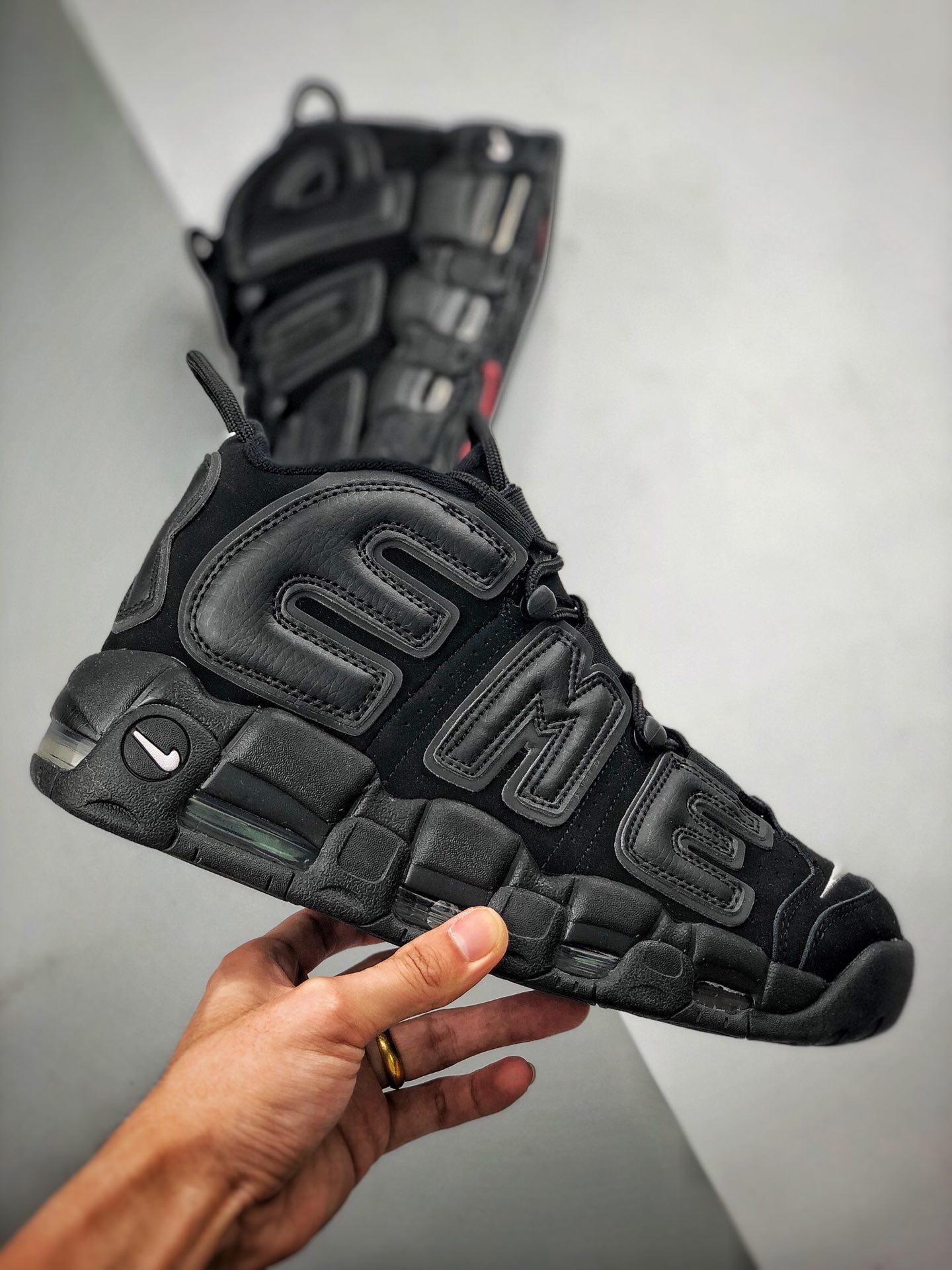 SUPREME × NIKE AIR MORE UPTEMPO BLACK www.pa-kendal.go.id