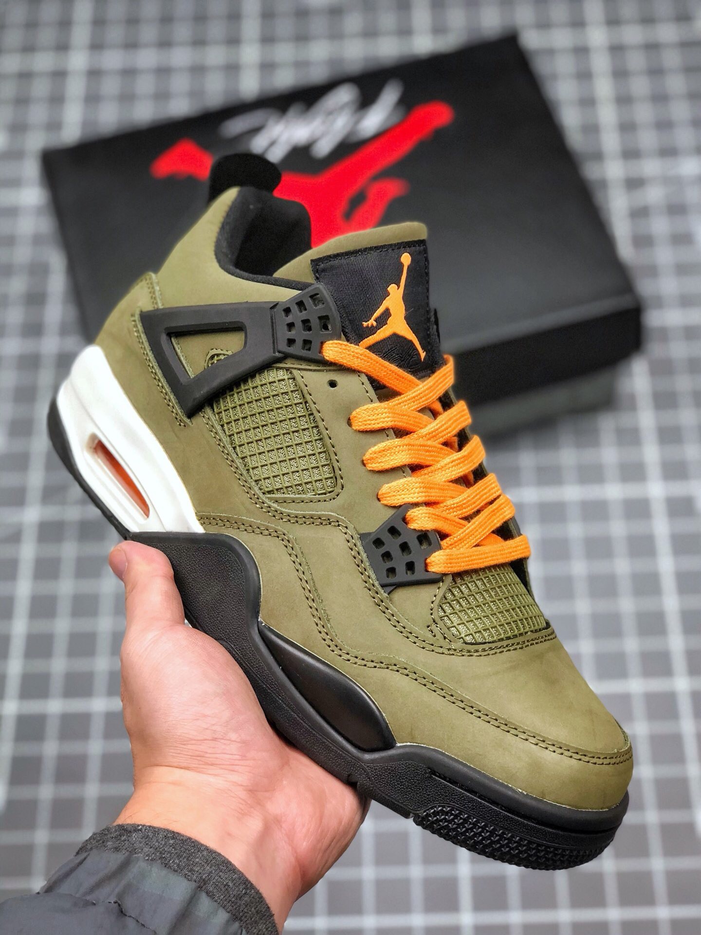 Overgivelse Være temperament Air Jordan 4 Retro “Undefeated” Olive-Oiled Suede-Flight Satin For Sale –  Sneaker Hello