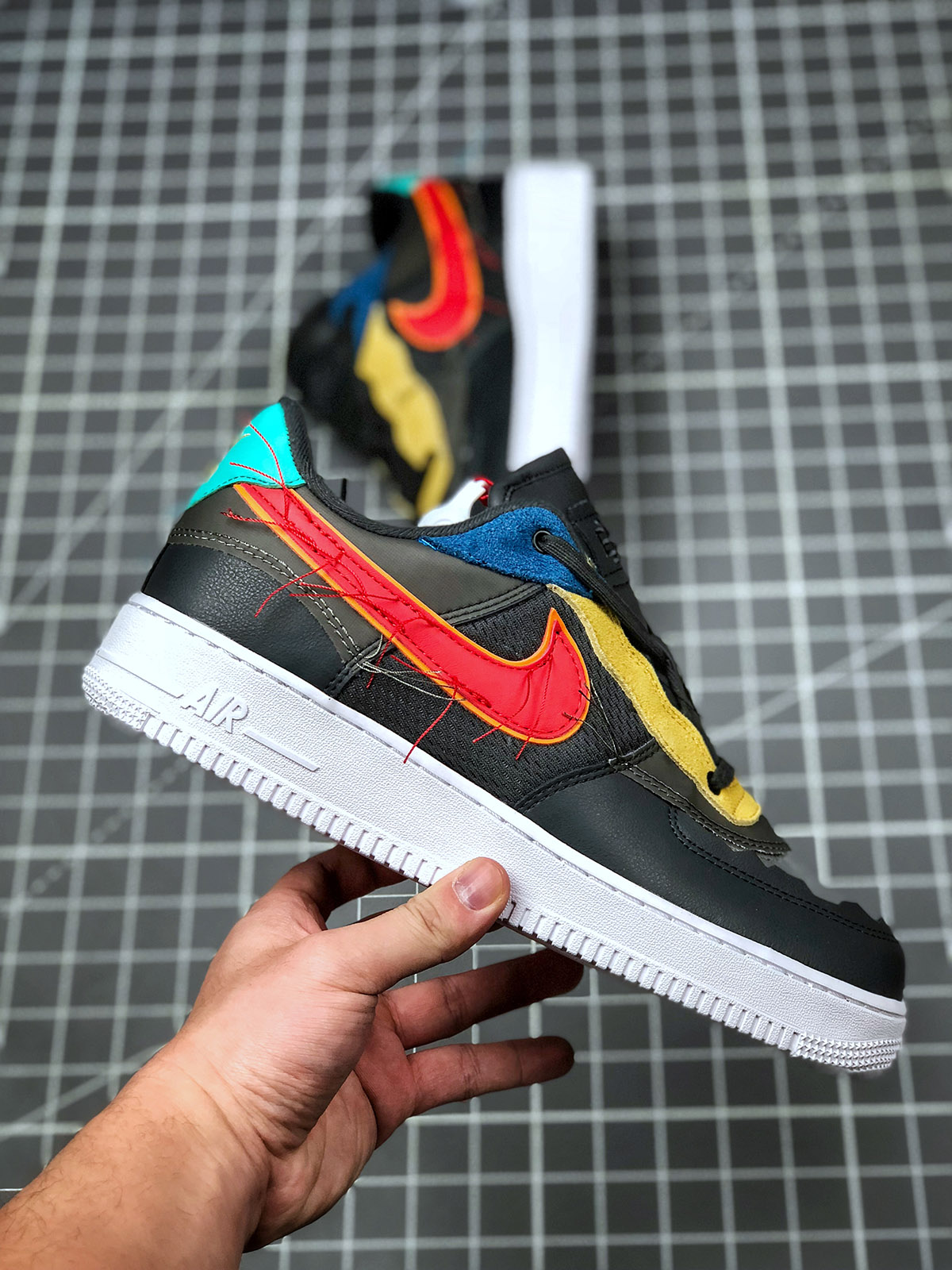 air force 1 red yellow