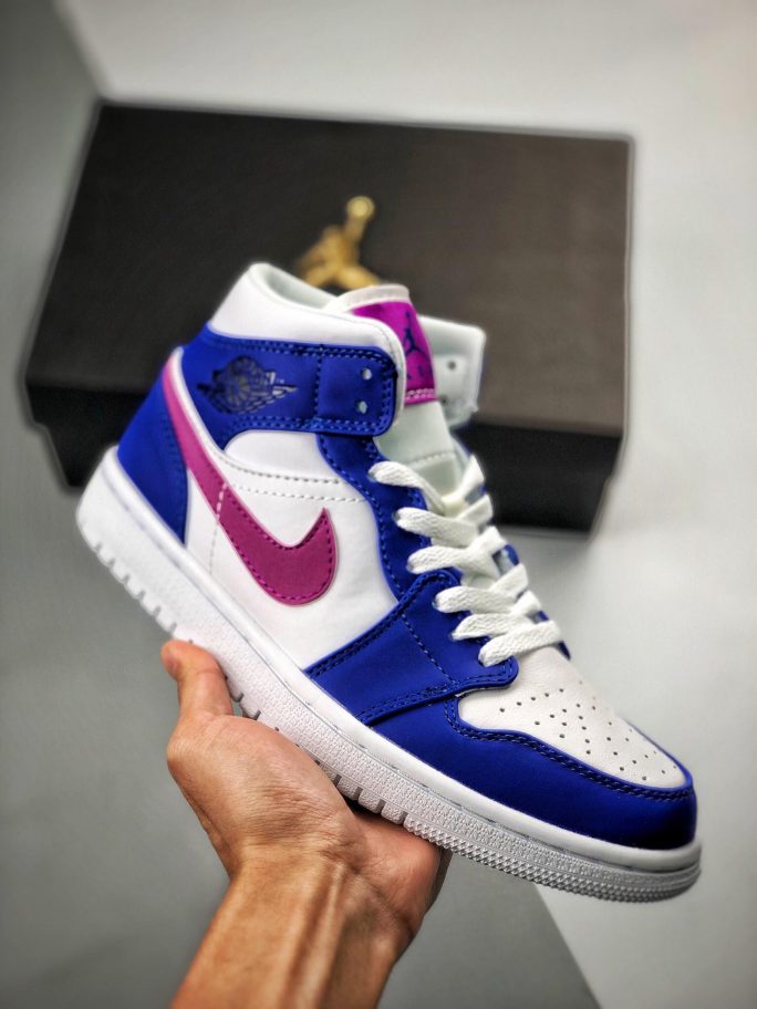 Air Jordan Mid Royal/Hyper Violet-White 554724-451 On – Sneaker Hello