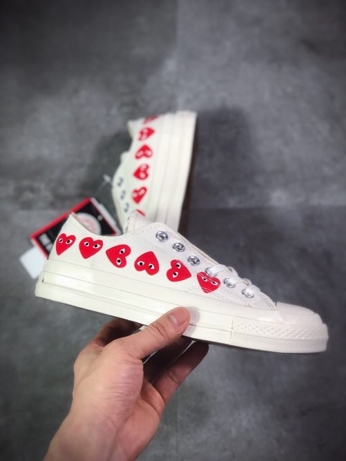 CDG Play x Converse Chuck Taylor All Star Low 2018 White For Sale ...