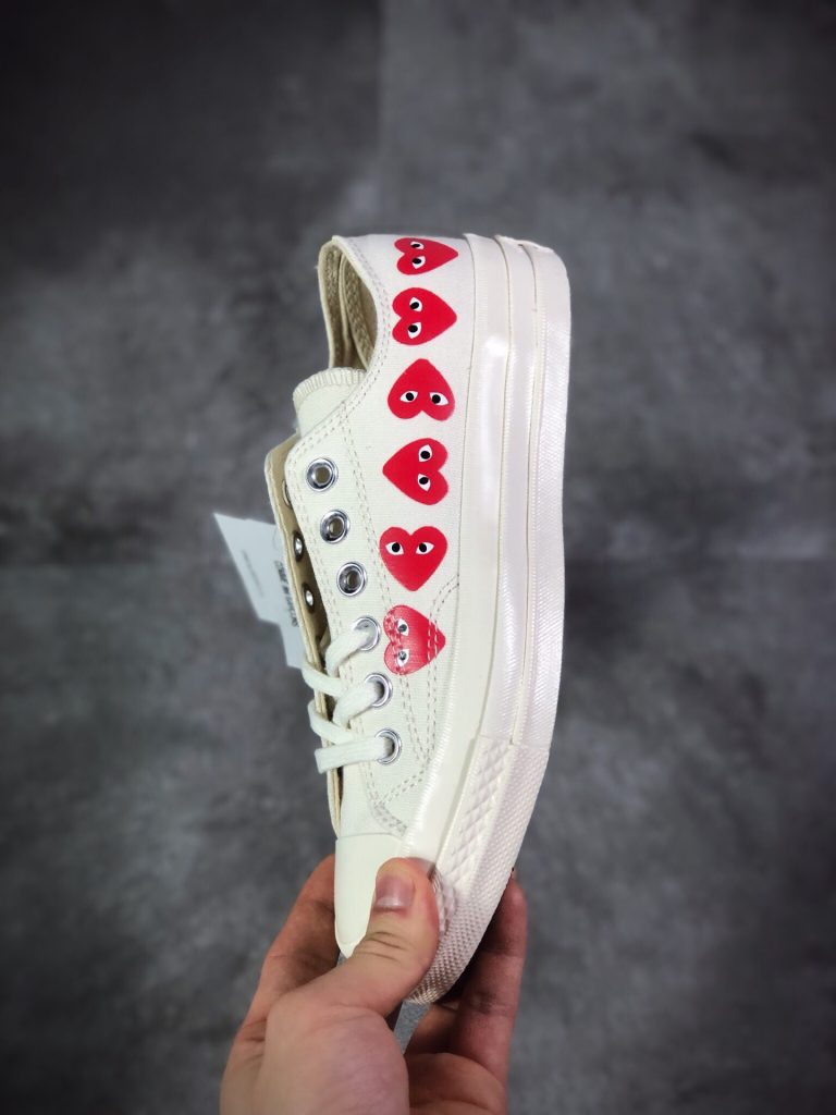 CDG Play x Converse Chuck Taylor All Star Low 2018 White For Sale ...