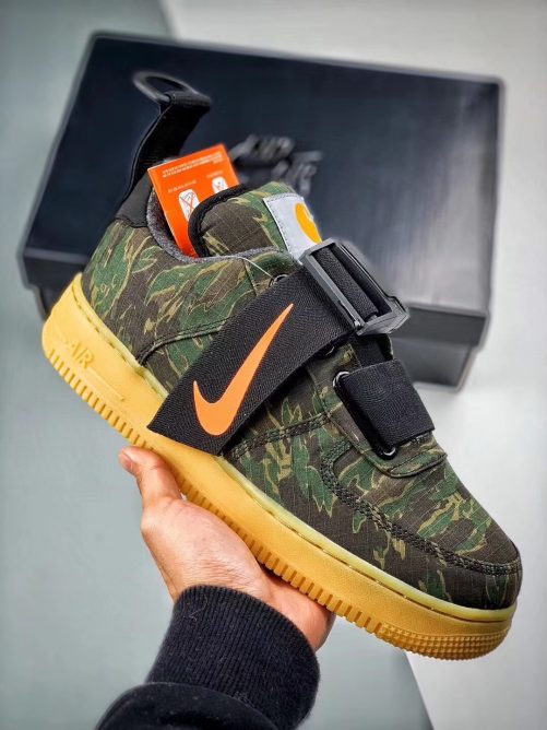 Carhartt x Nike Air Force 1 Low Utility Camo Green For Sale – Sneaker Hello