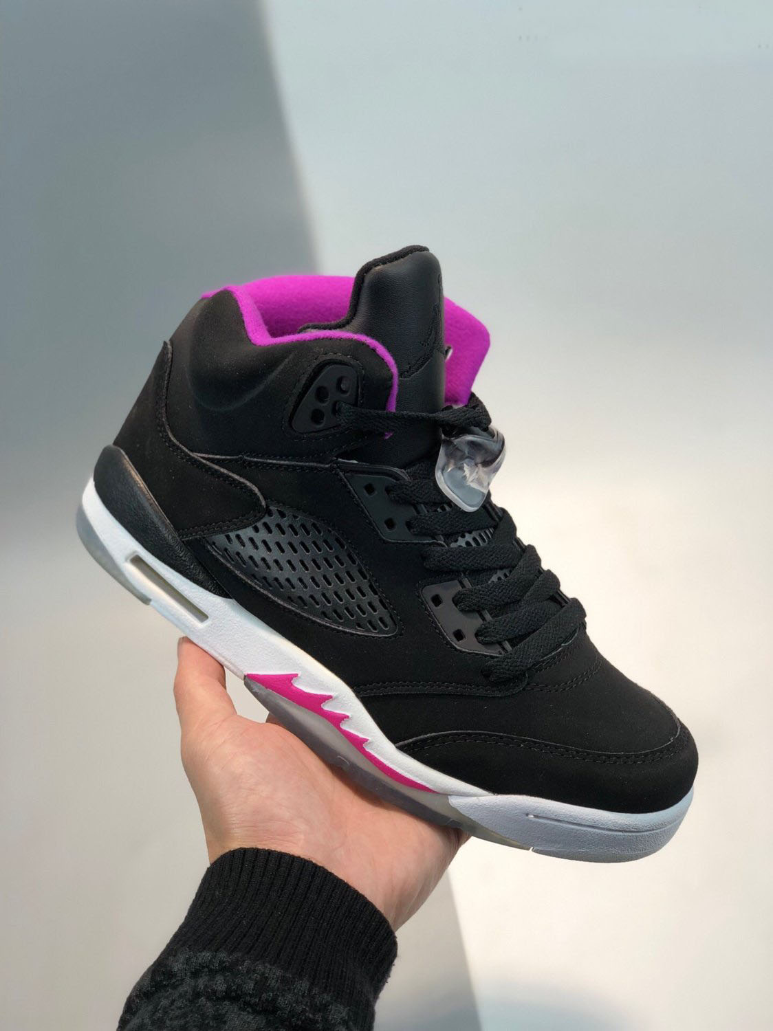 Air Jordan 5 GS Black/Deadly Pink-White For Sale – Sneaker Hello