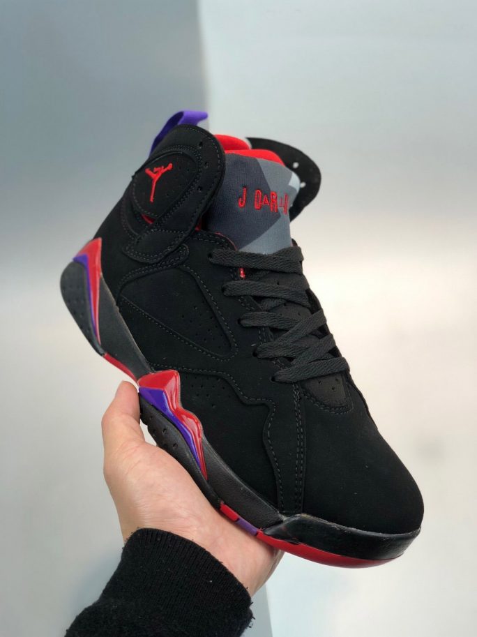Moden Garanti tælle Air Jordan 7 'Raptors' Black/True Red-Dark Charcoal-Club Purple On Sale –  Sneaker Hello