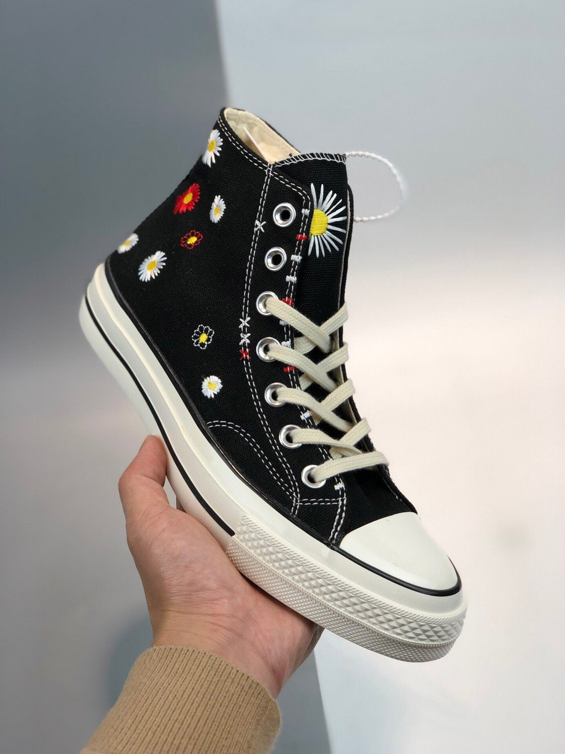 Converse Embroidered Floral Chuck Taylor All Star Black/Natural Ivory ...