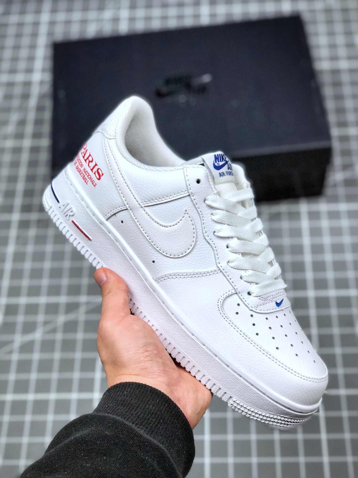 Nike Air Force 1 Low “NBA Paris” White/University Red For Sale 