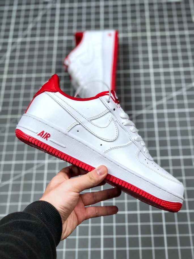 Nike Air Force 1 Low White/University Red For Sale – Sneaker Hello
