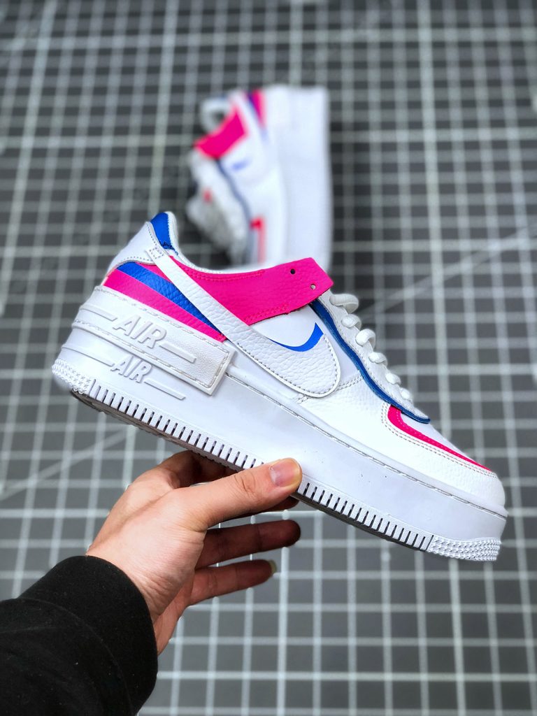 Nike Air Force 1 “Shadow” Pink Blue White CU3012-111 For Sale – Sneaker ...