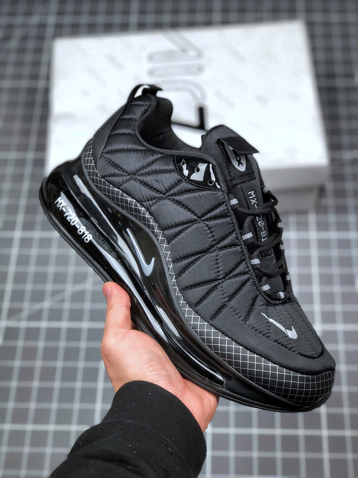 Nike MX-720-818 Black/Black-Cool Grey For Sale – Sneaker Hello