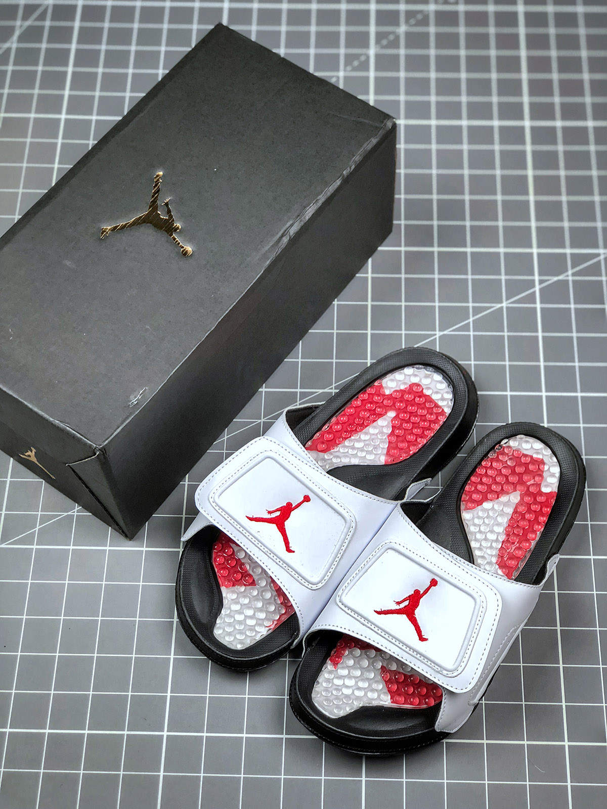 Air Jordan Hydro 5 White Black Red For Sale – Sneaker Hello