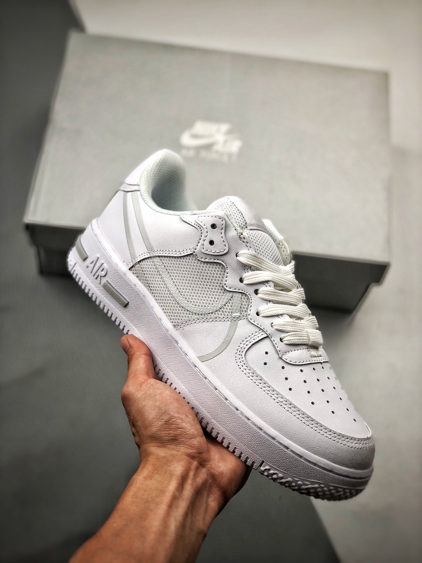 Nike Air Force 1 React D/MS/X in “White 