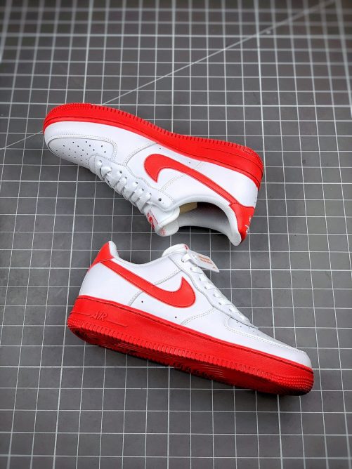 Nike Air Force 1 Low White Red Midsole CK7663-102 For Sale – Sneaker Hello