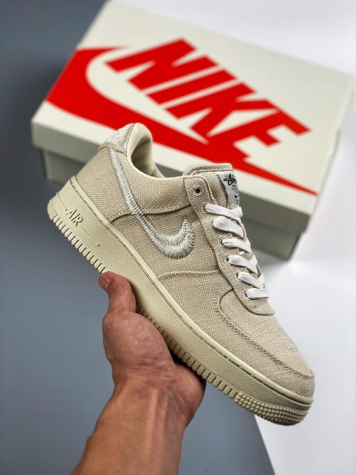 Stussy x Nike Air Force 1 Low Fossil Stone CZ9084-200 For Sale ...