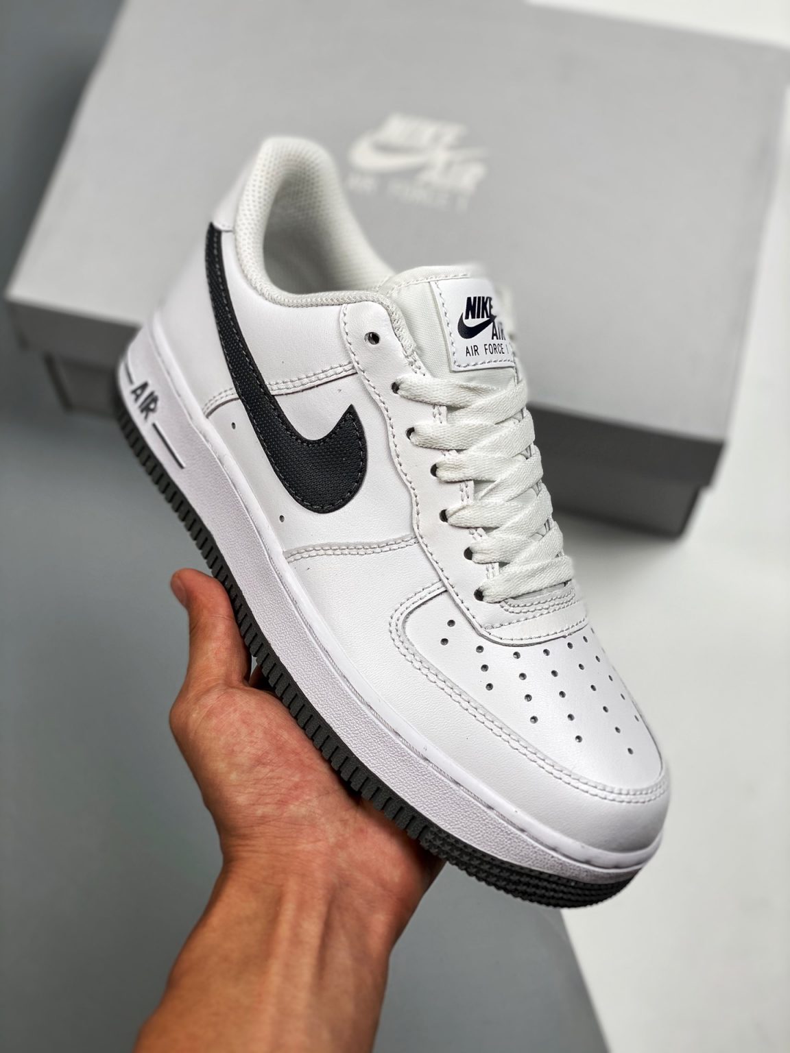 Nike Air Force 1 Low White/Obsidian-Iron Grey For Sale – Sneaker Hello