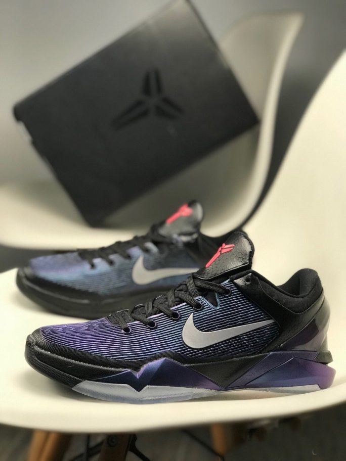 Nike Zoom Kobe 7 “Invisibility Cloak” Black/Court Purple-Turquoise Blue ...