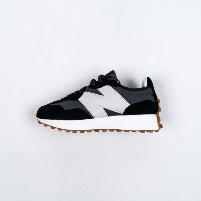 New Balance 327 Black Grey White Gum For Sale – Sneaker Hello