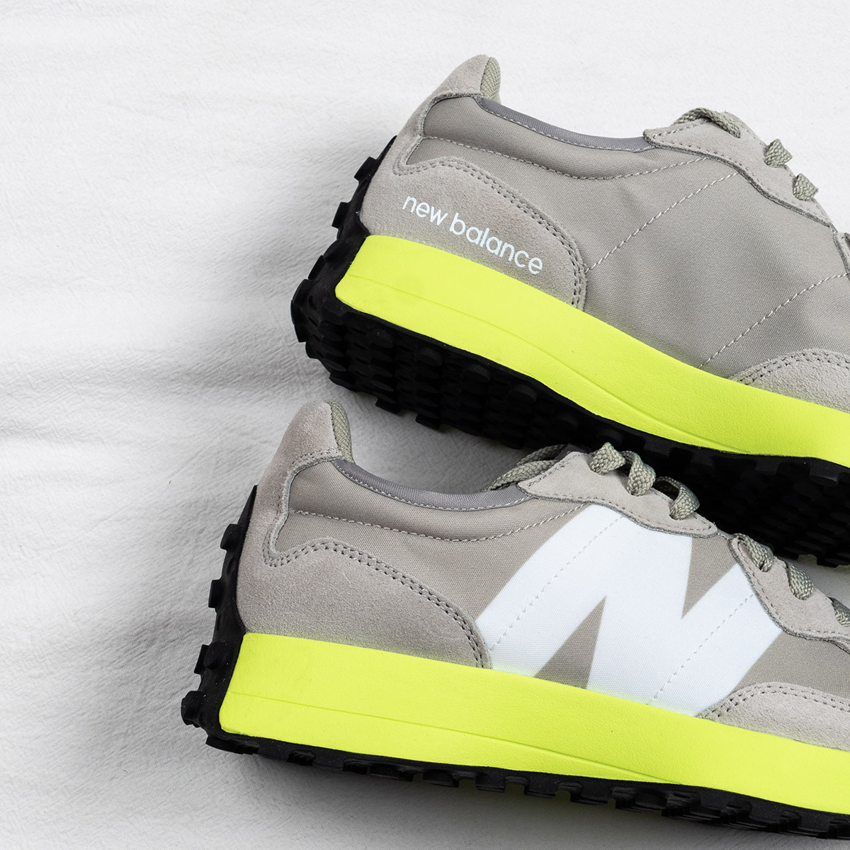 New Balance 327 Grey Neon Green For Sale – Sneaker Hello
