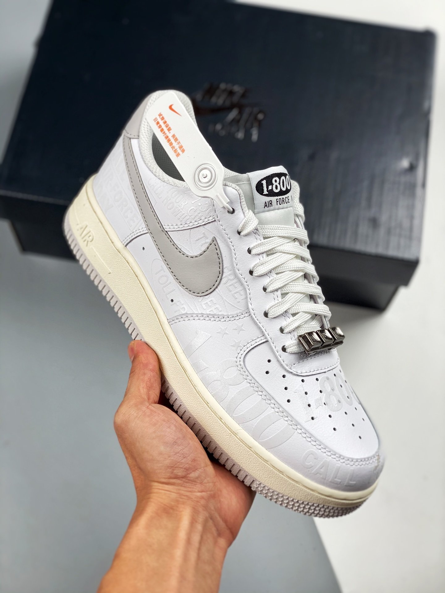Nike Air Force 1 Low '1-800' White/Vast Grey-Sail-Black For Sale