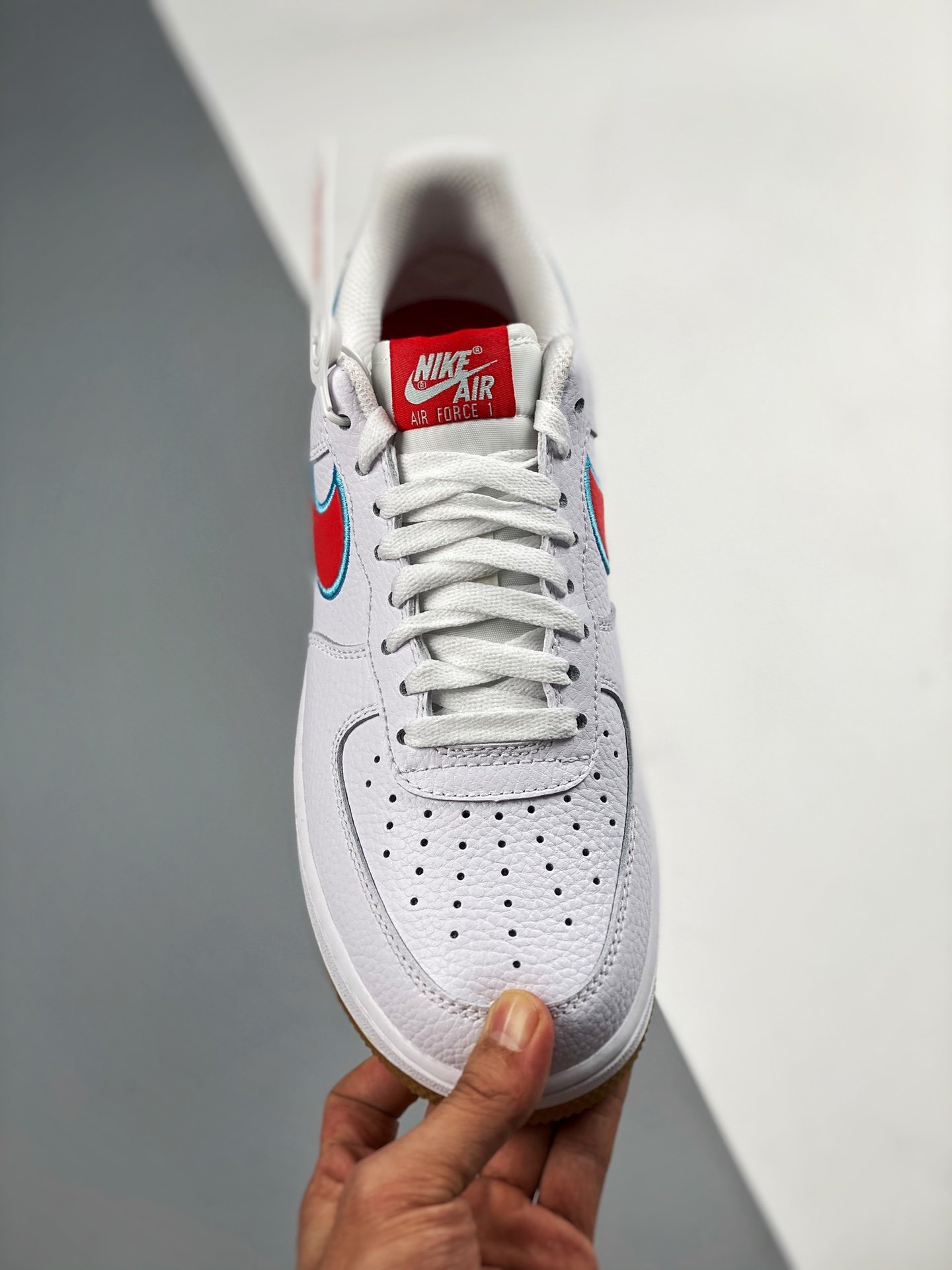 Nike Air Force 1 Low White/Chile Red-Glacier Ice For Sale 