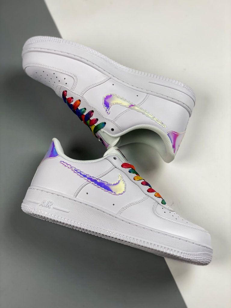 Nike Air Force 1 White Iridescent Pixel CV1699-100 For Sale – Sneaker Hello