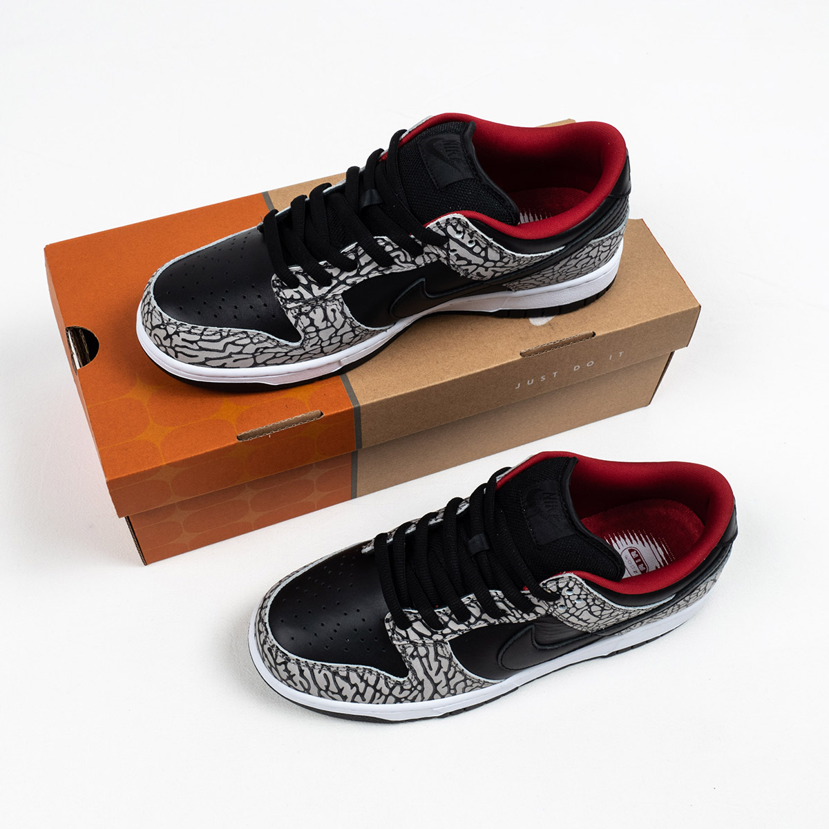 Supreme x Nike SB Dunk Low “Black Cement” For Sale – Sneaker Hello