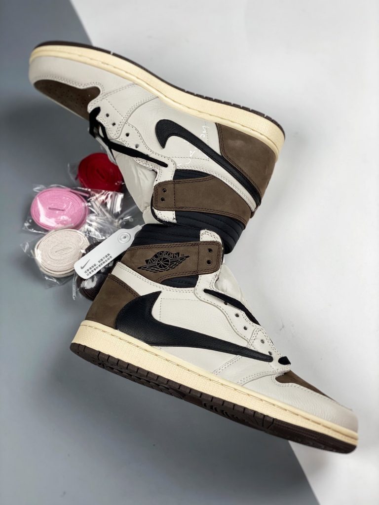 Travis Scott x Alternate Air Jordan 1 White Brown For Sale – Sneaker Hello