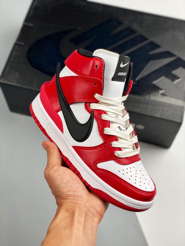 Ambush x Nike Dunk High “Chicago” Red White For Sale – Sneaker Hello
