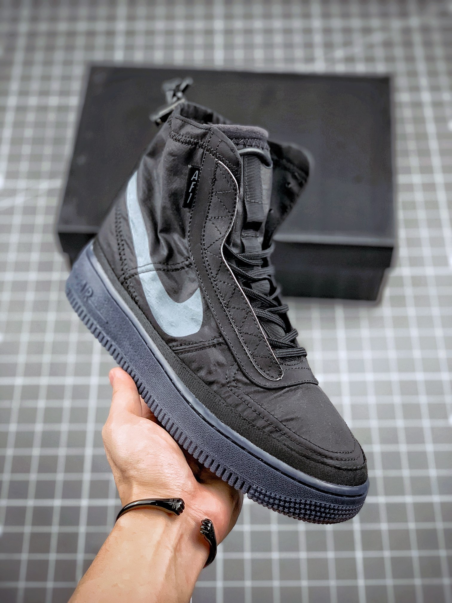Nike Air Force 1 High Shell Black/Grey BQ6096-001 For Sale – Sneaker Hello