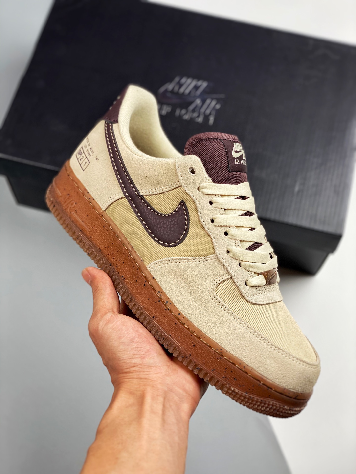 Nike Air Force 1 Low “Coffee” Beach/Grain-Pale Ivory-Mahogany For Sale ...