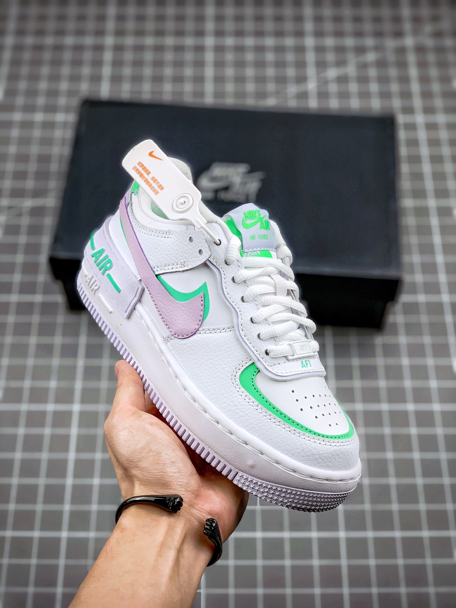 Nike Air Force 1 Shadow White/Infinite Lilac-Football Grey For ...