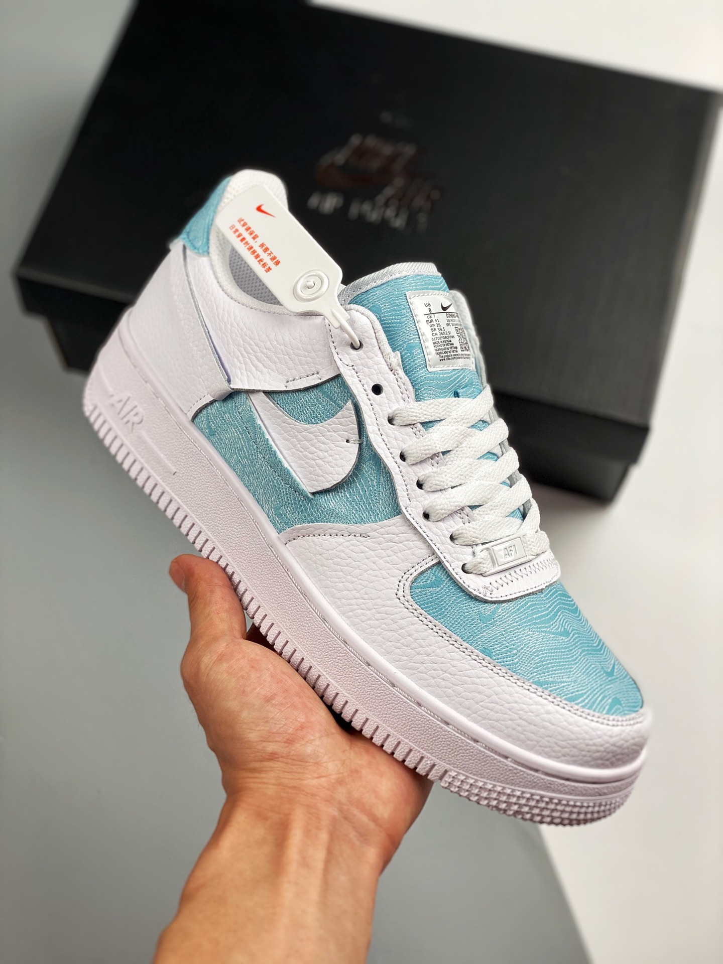 Nike Air Force 1 Pixel Glacier Blue DH3855-400 in 2023