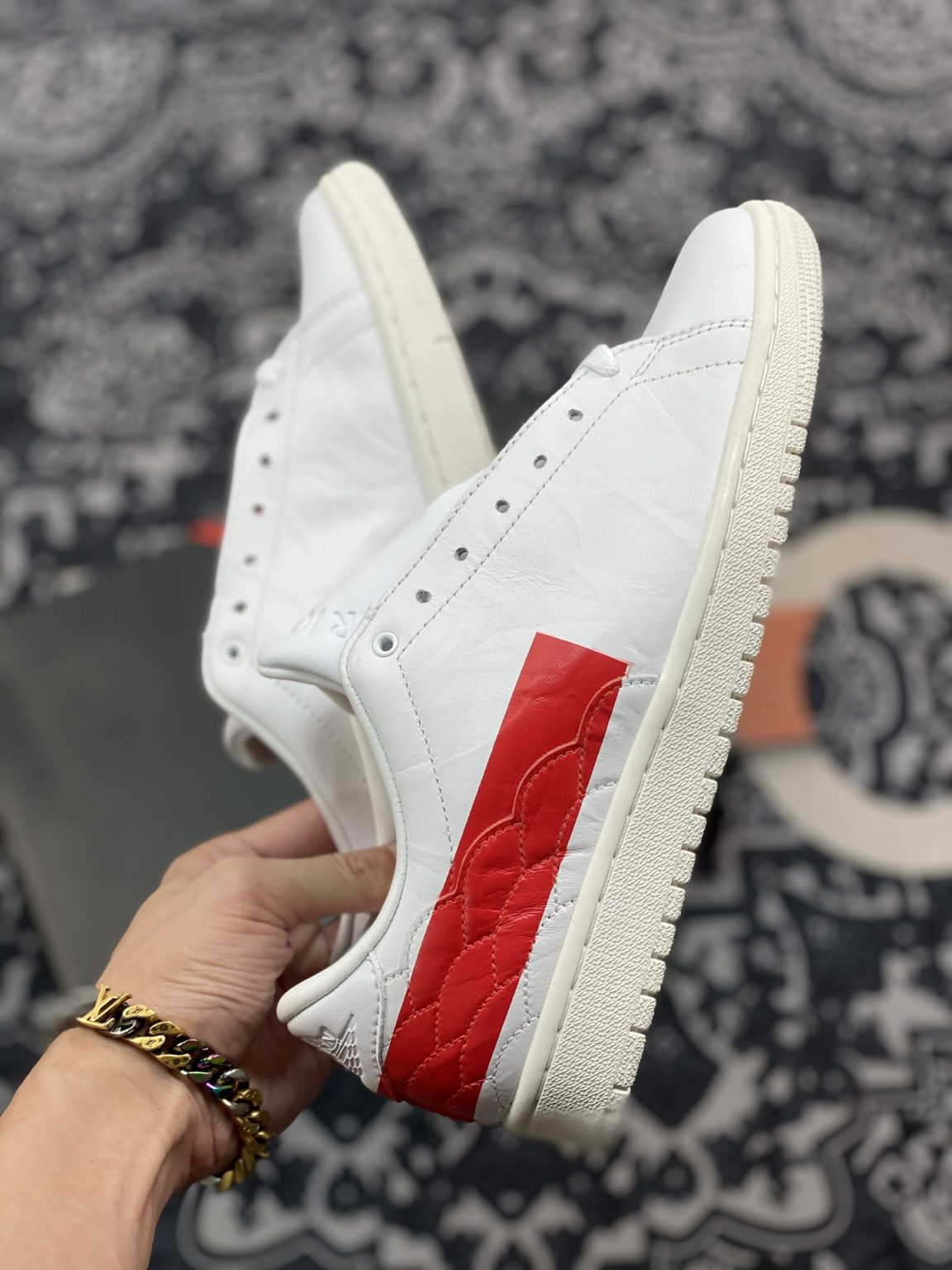Air Jordan 1 Centre Court White/University Red-Sail For Sale – Sneaker ...