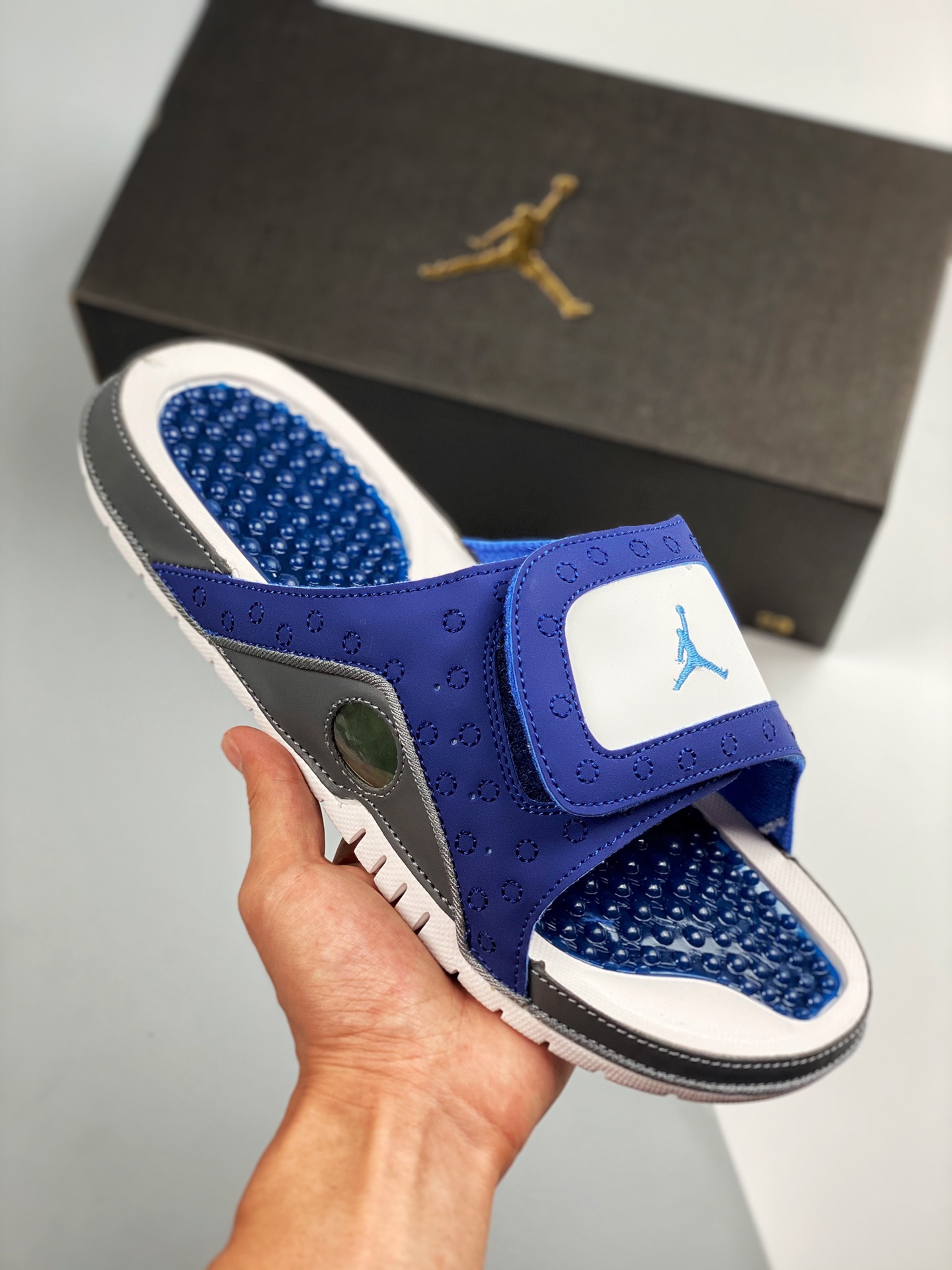 Air Jordan Hydro 13 White Blue For Sale – Sneaker Hello