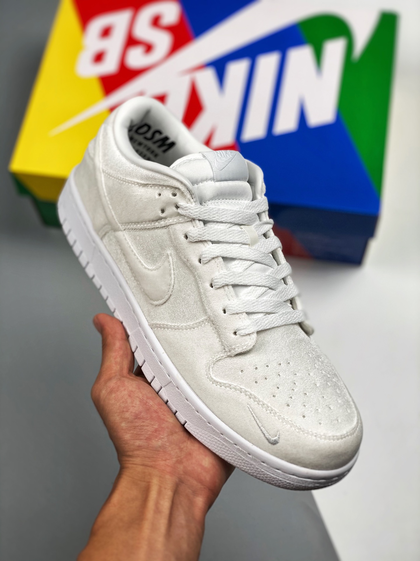 Dover Street Market x Nike Dunk Low Triple White DH2686-100 For