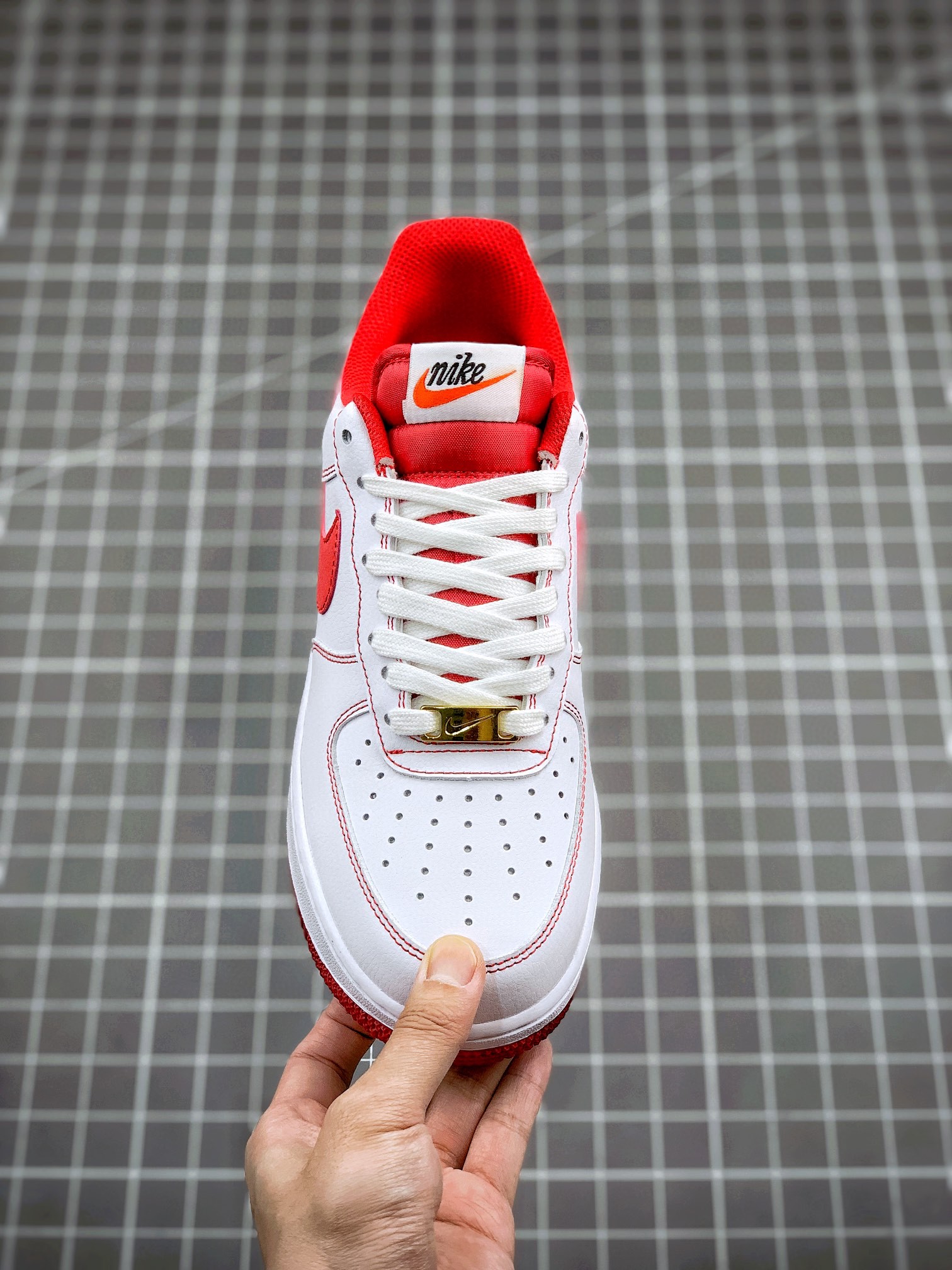 Nike Air Force 1 “First Use” White Red DA8478-101 For Sale 