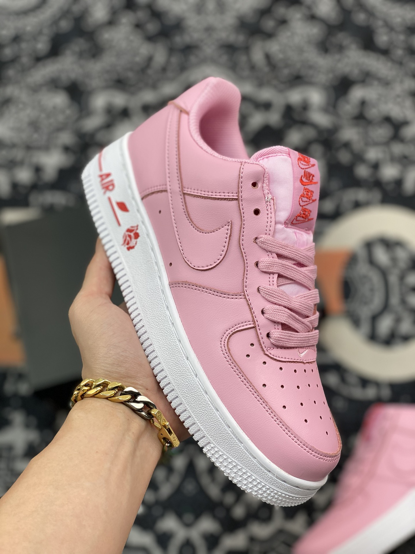 nike air force one low rose