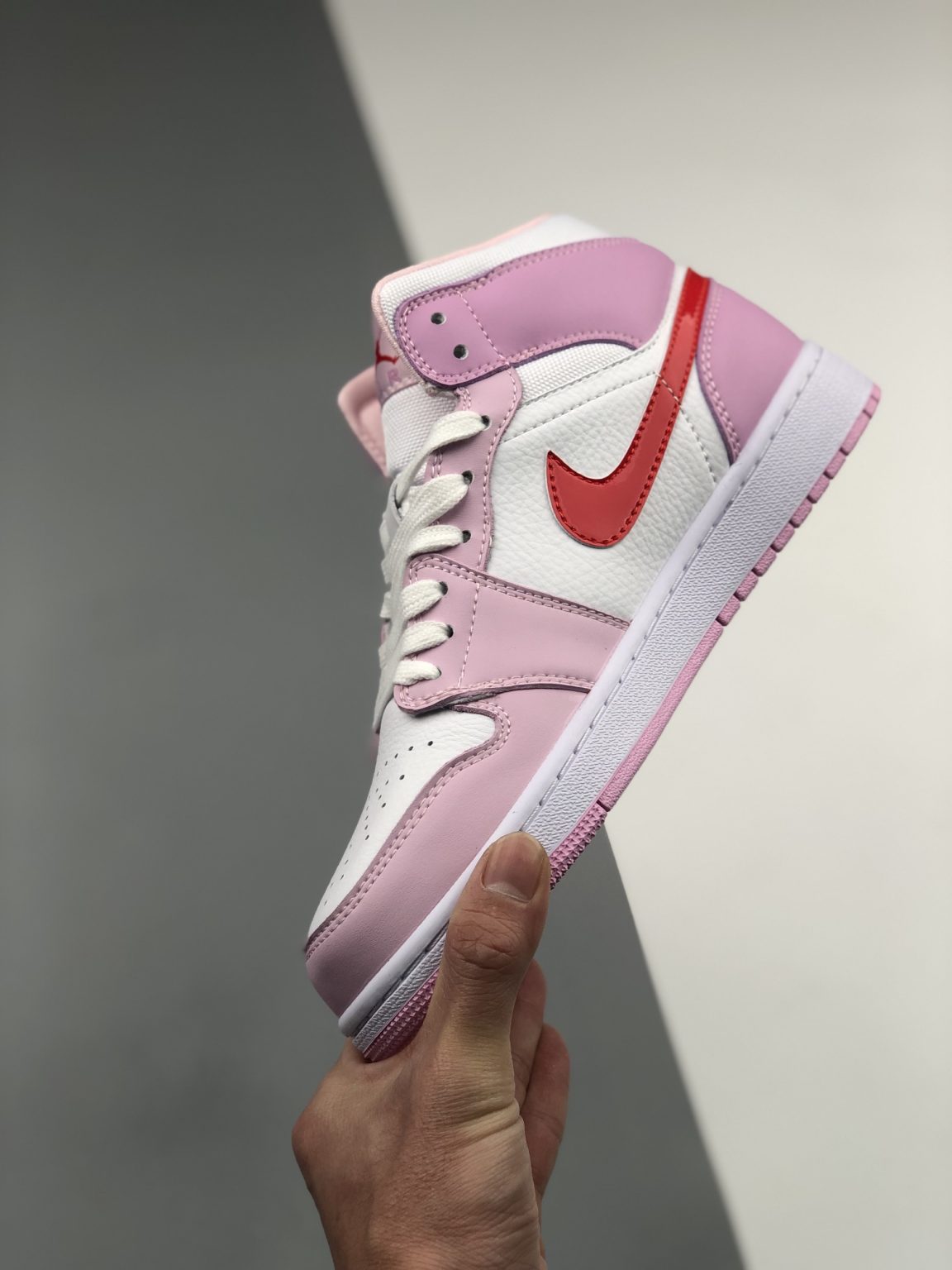 Air Jordan 1 Mid “Valentine’s Day” White Pink DR0174-500 For Sale ...