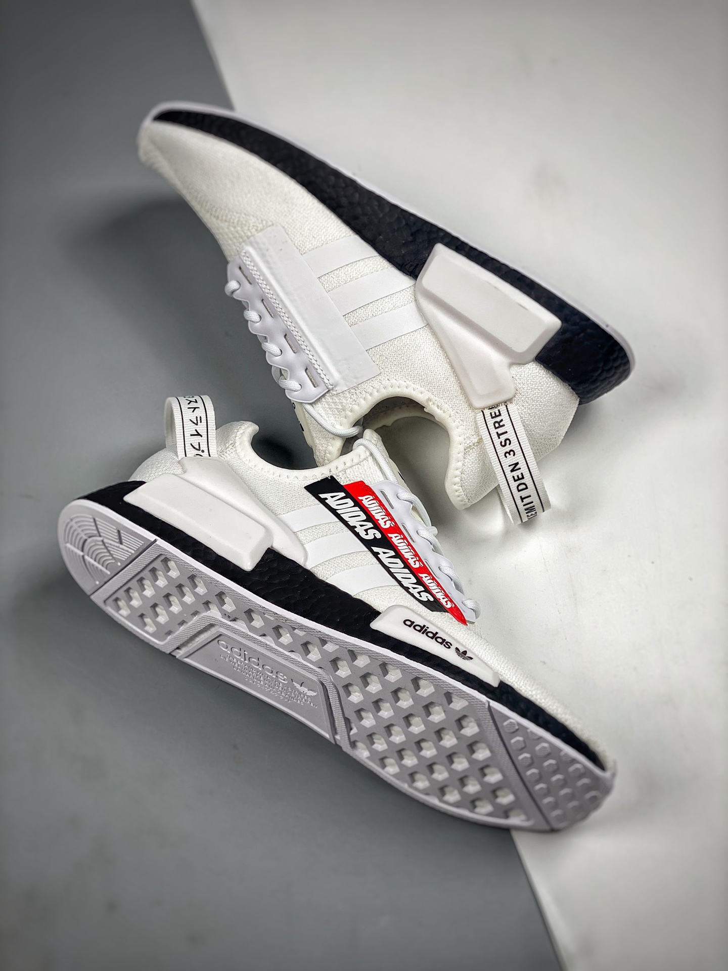 adidas NMD_R1 V2 'Overbranded' White/Black/Scarlet H02537 For Sale –  Sneaker Hello