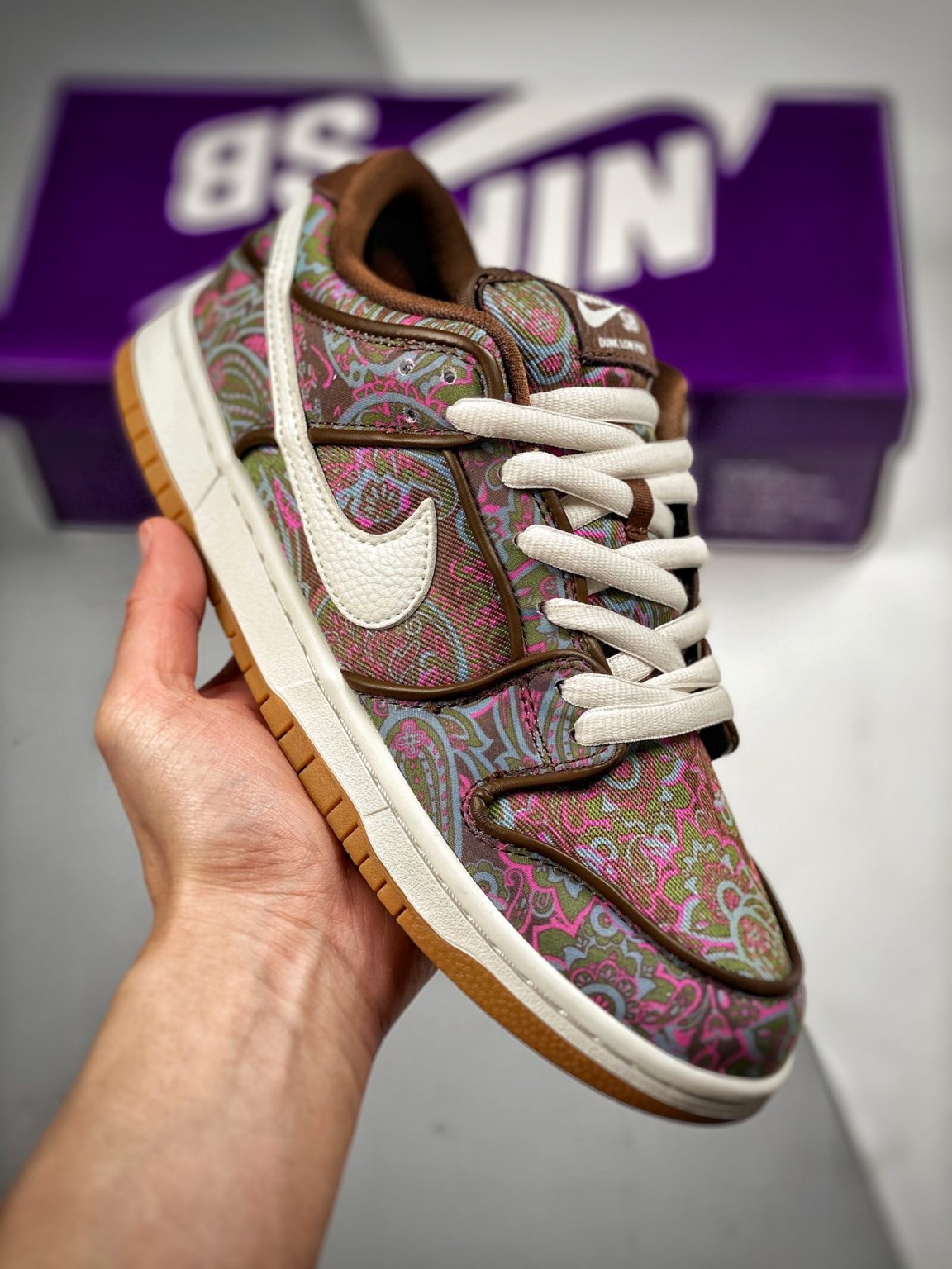 Nike SB Dunk Low “Paisley” Brown/Burgundy-Green-Pink DH7534-200 For ...