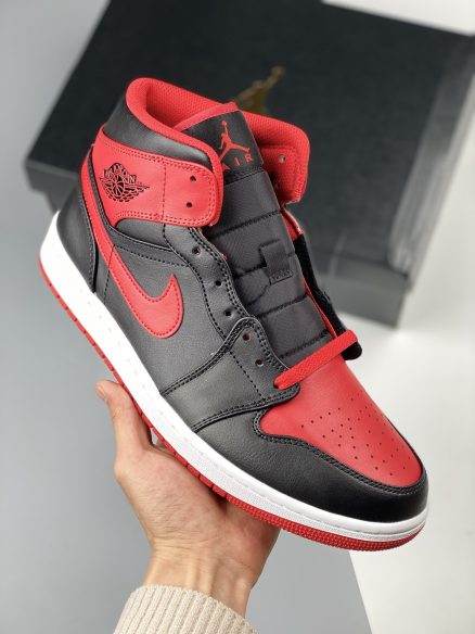 Air Jordan 1 Mid ‘Bred’ Black/White/Fire Red DQ8426-060 For Sale ...